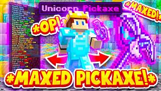 MY FIRST *MAXED* QUADRILLION DOLLAR PICKAXE! ($$$) | Minecraft Prison | EMC EP #8