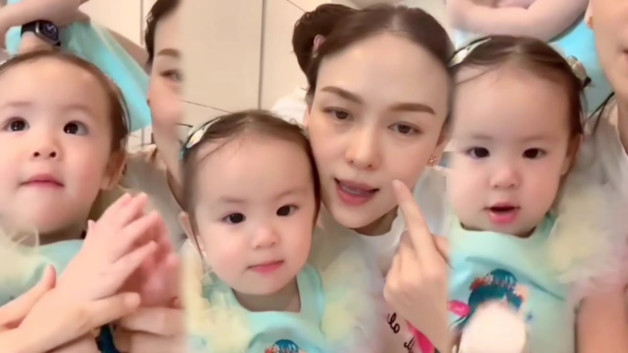 อัยวาพูดเก่งเรียกหม่ามี๊บ่อยขึ้น หม่ามี๊ถามคนไหนหม่ามี๊ชี้ถูกด้วย คนนี้วาวาค่ะ