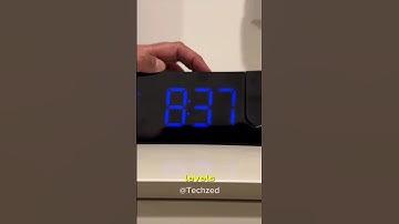 Futuristic Projection Alarm Clock with USB & LED Display – Must-Have Amazon Find! | #ytshort