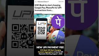 Will UPI Remain Free | ICICI Bank UPI Charges Explained | Will UPI Stay Free in 2025? #icicibank