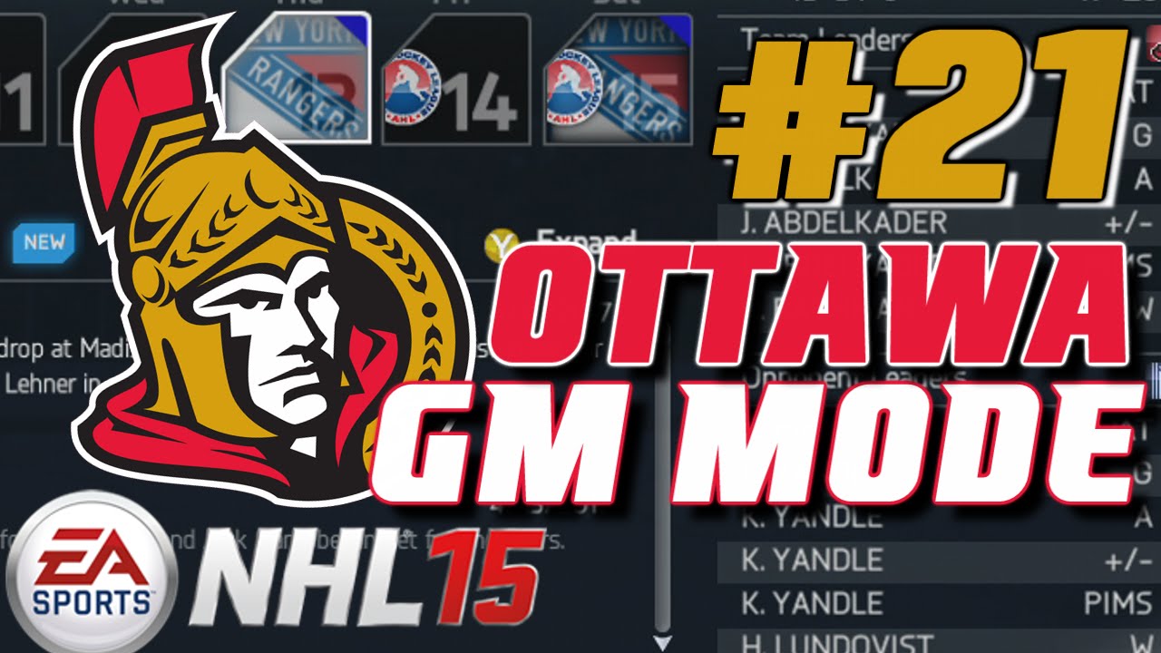NHL 15: GM Mode Commentary - Ottawa ep. 21 "Round One"