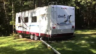 RV hooked up to Home Septic Tank.  EASY!
