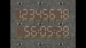Factorio - How to make a Digital Display and Game Clock