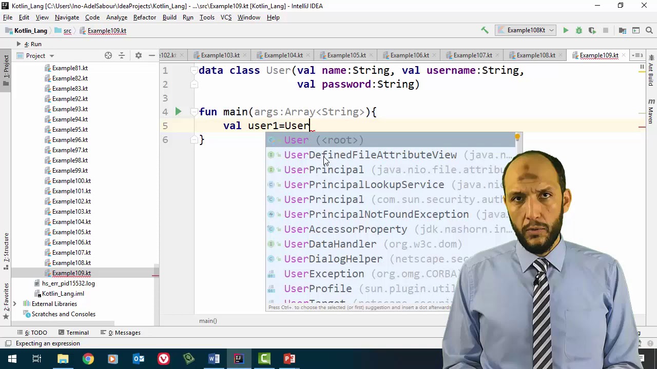 91 Android Kotlin – OOP – Data Class and its requirments - YouTube
