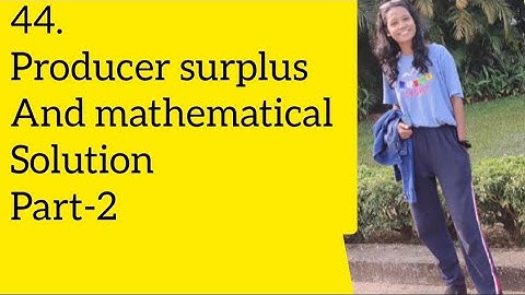 producer surplus mathematical questions solve #education #ugcnet #economic #youtube