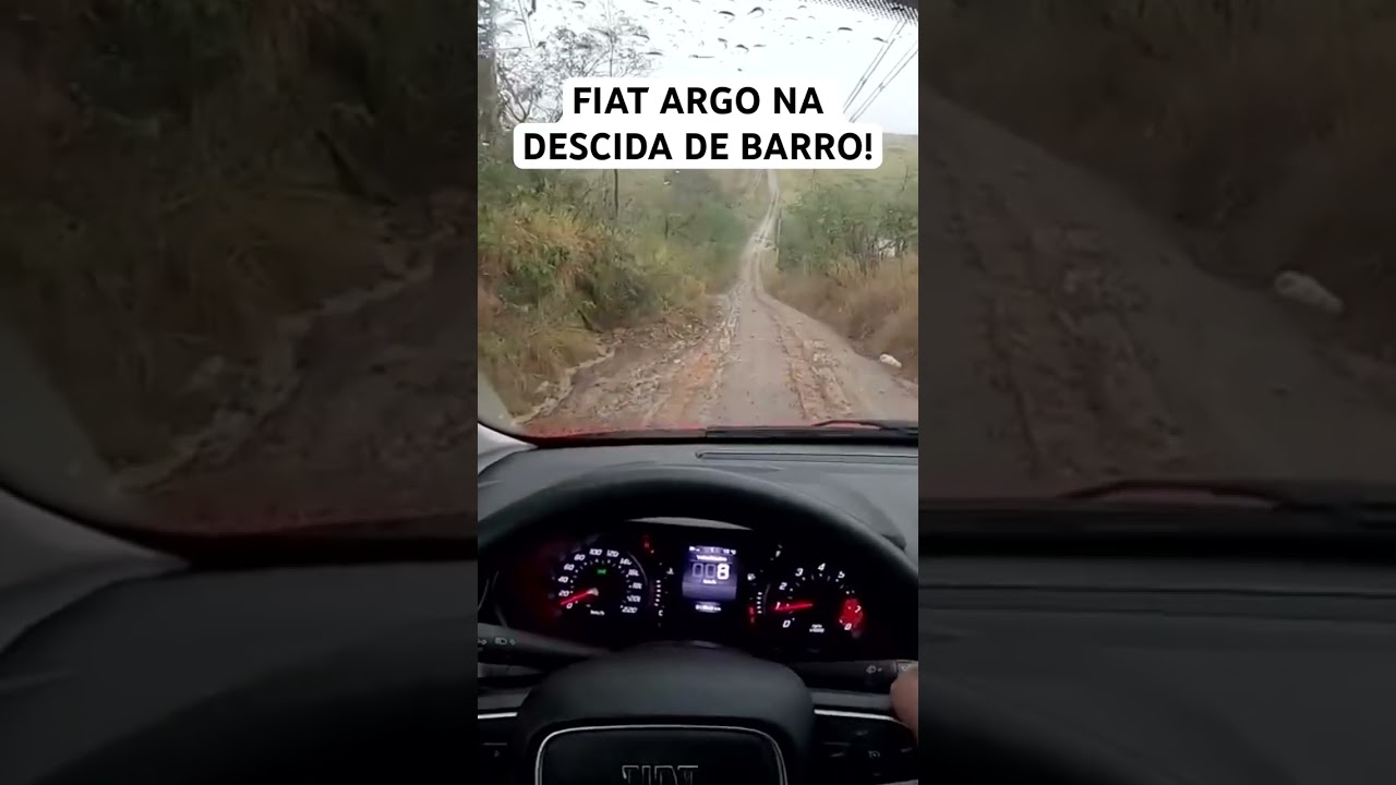 Já conferiu o Fiat Argo na descida de barro? Será que ele deu conta? 