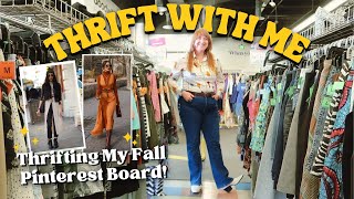 Thrift With Me ~Thrifting My Fall Pinterest Board!~ Fall Outfit Try On