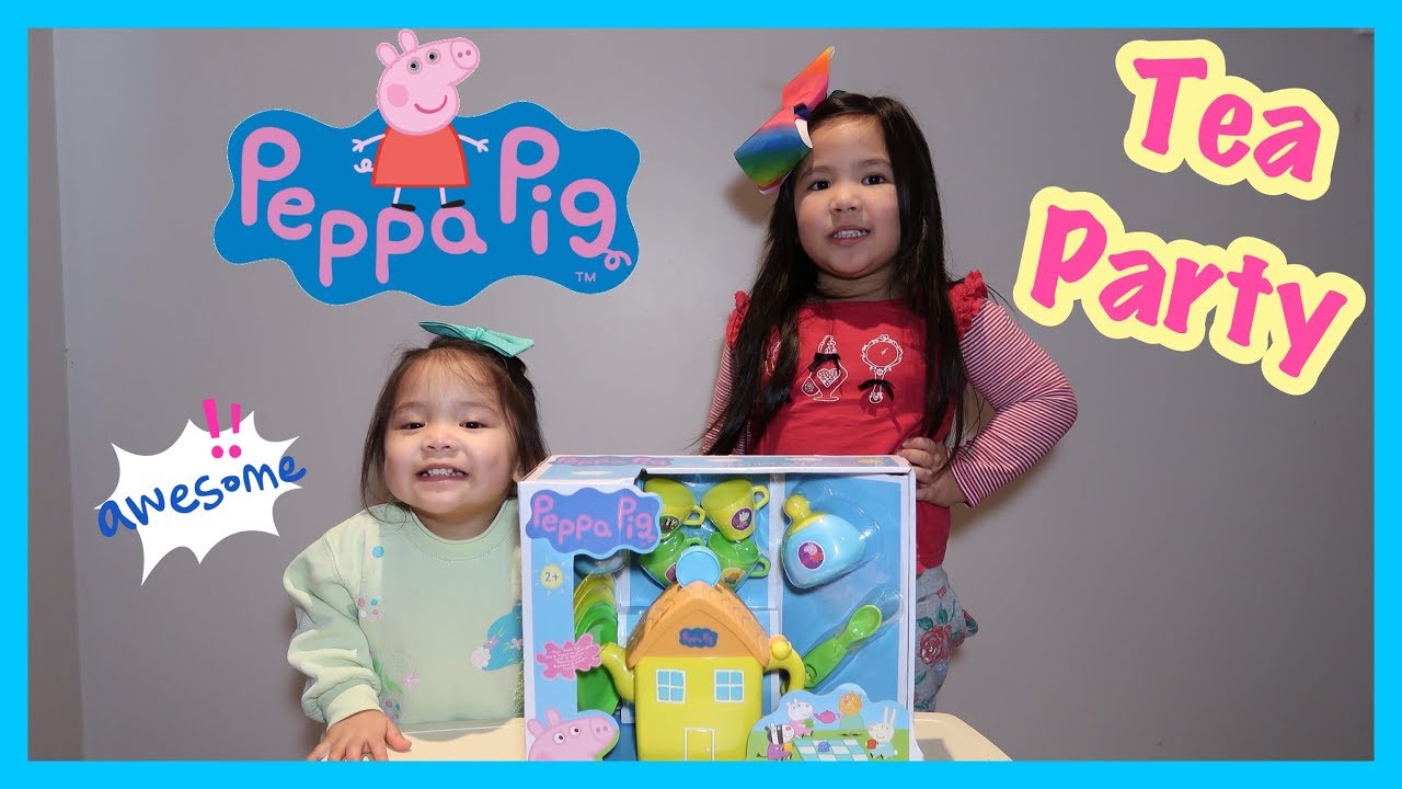 peppa pig house tea set