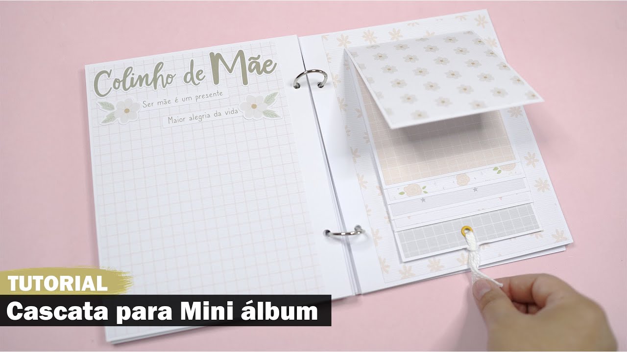 Como fazer cascata para mini álbuns