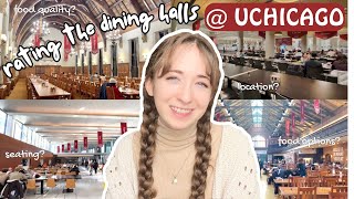 RANKING THE DINING HALLS AT UCHICAGO || rating food quality, seating, atmosphere, + more