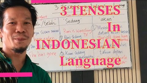 3 TENSES in BAHASA INDONESIA #indonesianlanguage (perfect, continuous, future)
