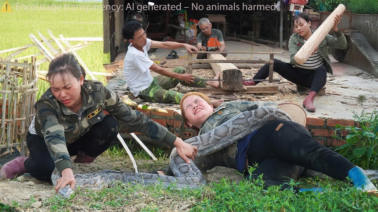 Harvest 1000+ Wild Snakes — Giant Python Caught in the Big Trap . Unreal Moment