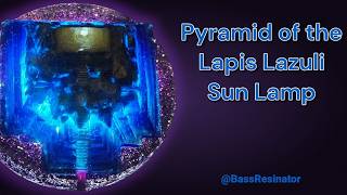 Pyramid of the Lapis Lazuli Sun Lamp #resinart #aztec #pyramid #lapislazuli