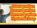 Diamagnetism, Paramagnetism, Ferromagnetism and Hysteresis Loop for JAC &amp; CBSE Board l JEE I NEET
