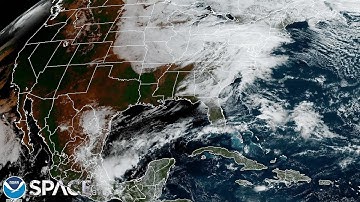 Annular solar eclipse shadow seen from space in epic time-lapses