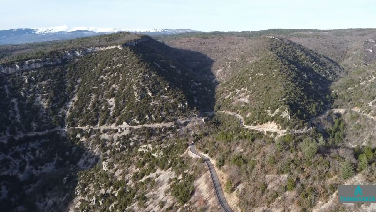 Les gorges de la nesque en version aérien 