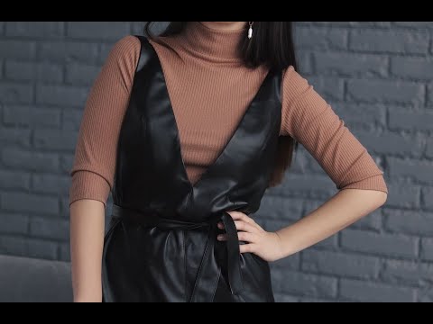 Как подшить экокожу. Подгибка эко кожи без прошивки. Швейный лайфхак
