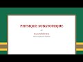 Livre intitulé: La physique subatomique de David Sénéchal