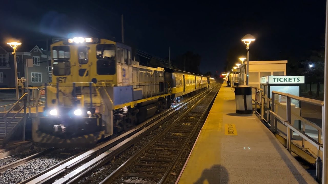 LIRR laser train at East Williston YouTube