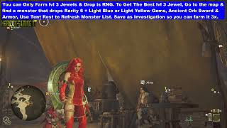 MHW How to Get Bolt Jewel 1 2 3 Decoration - Thunder Attack Skill Farm Location Monster Hunter Wilds