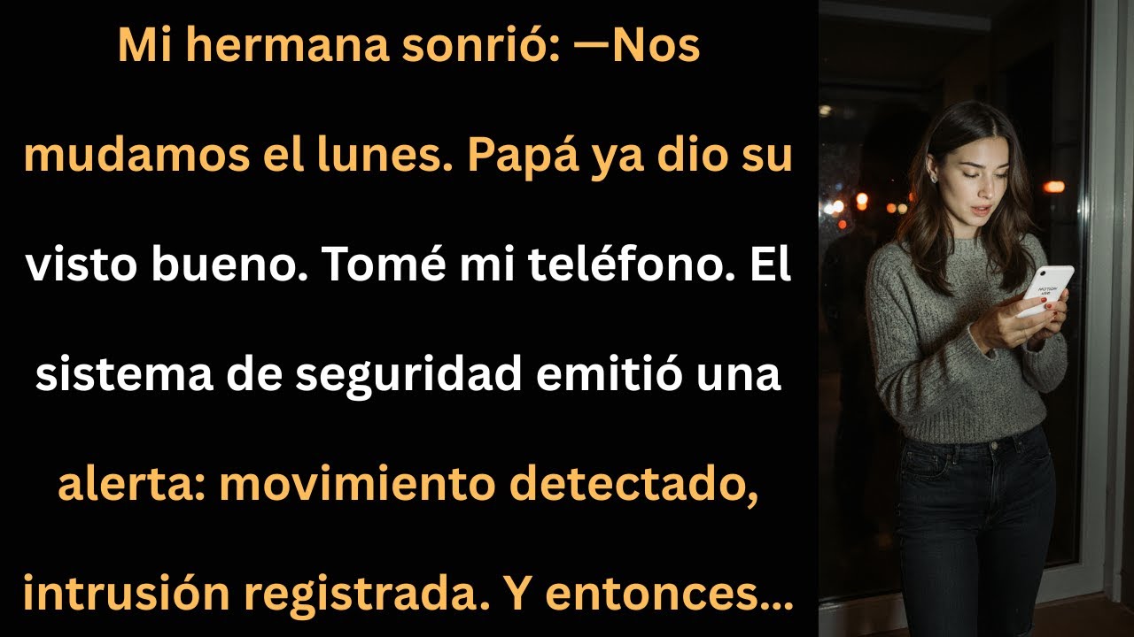 Mi hermana dijo que se mudarían el lunes… pero mi celular mostró “intrusión detectada”.