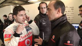 A fan is picked out and gets the chance to drive lewis hamilton's
mclaren f1 car at silverstone - of lifetime