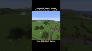Hardcore Minecraft Double Chest Challenge (Item 290: Birch Buttons)