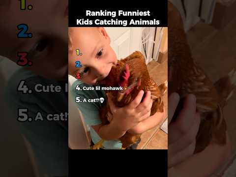 Top 5 Funniest Kids Catching Animals Moments! #shorts