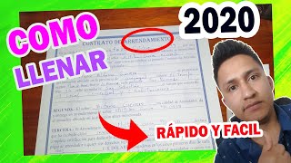 😷 Como LLENAR un Contrato de ARRIENDO en Ecuador 🏠