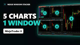Stack 5 NinjaTrader 8 Charts in One Window | Nexus Window Stacker