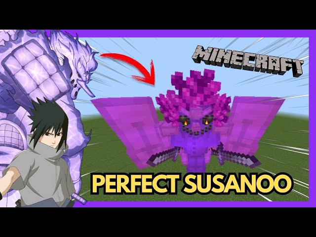 Sasuke Susanoo in Minecraft PE [Naruto] (Command Block Creation