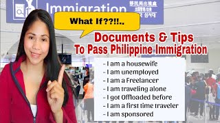 Documents and Tips to Pass Philippine Immigration - Avoid getting offloaded 2024