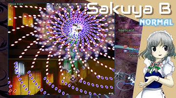Touhou 14 - Double Dealing Character | Sakuya B Normal 1cc