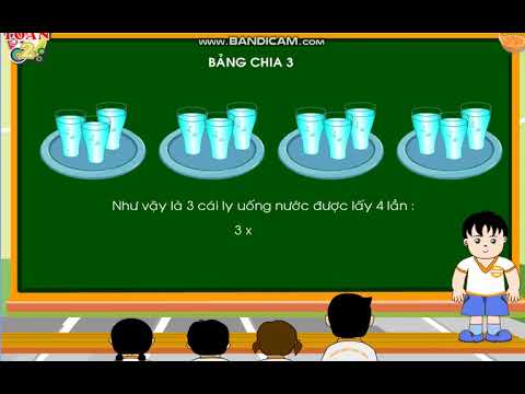 T23 khối 2 toán bảng chia 3 - một phần ba