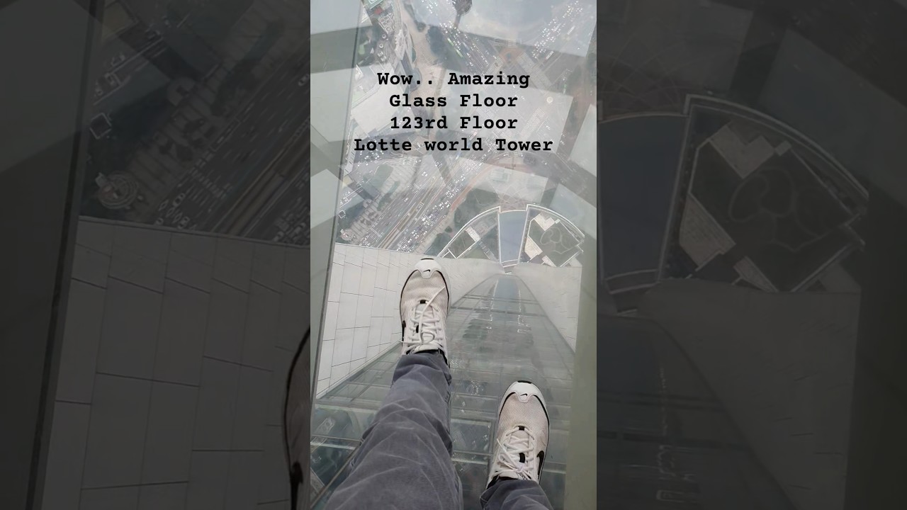 Amazing Experience... walking on glass floor at 123td floor 