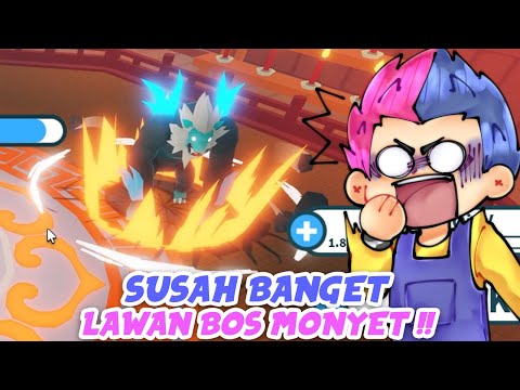 LAWAN BOS MONYET DI DALAM TOWER | Roblox Indonesia | Weapon Fighting Simulator
