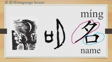 Learn Chinese characters from the origin,"名字”/HSK 1 words/Beginners