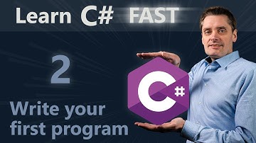 C# tutorial for beginners | 2 | Write your first C# program