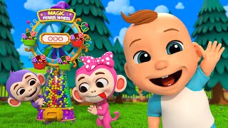 Colorful Candy Wheel Game with Animal Friends! + More LuLu Melon Children's Nursery Songs screenshot 3