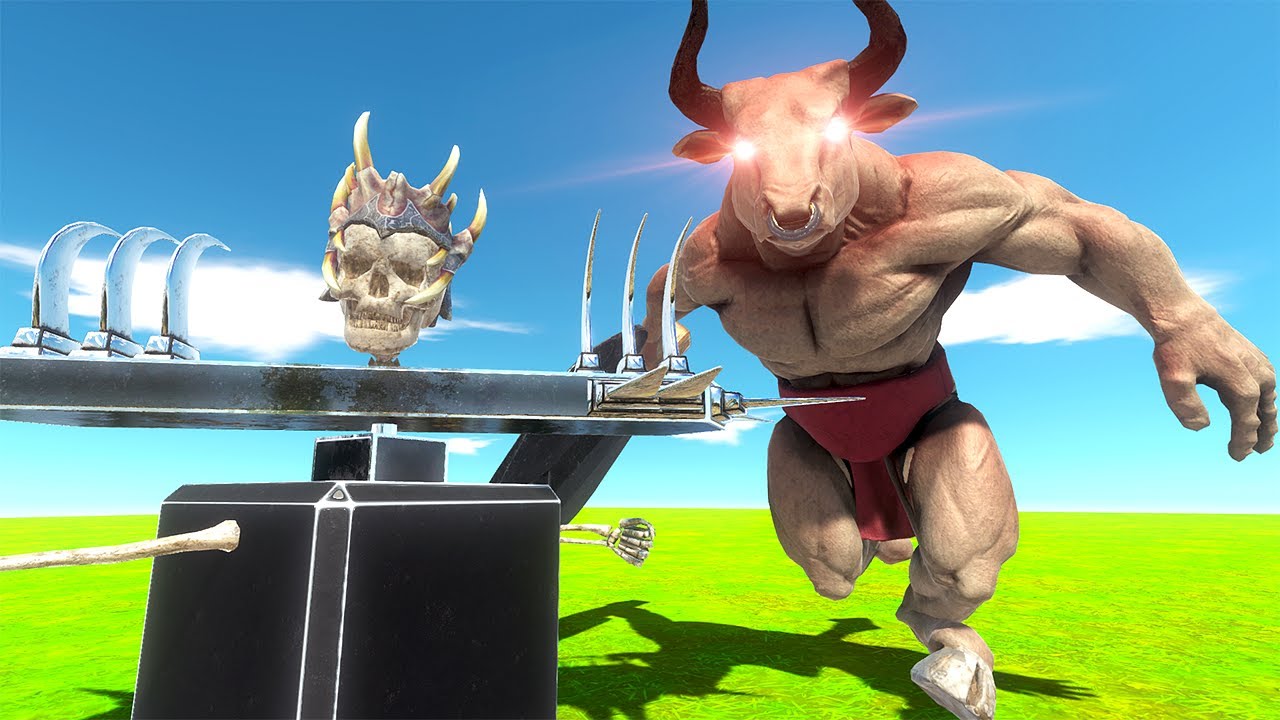 NEW Minotaur and SPINNING Blades Animal Revolt Battle Simulator YouTube