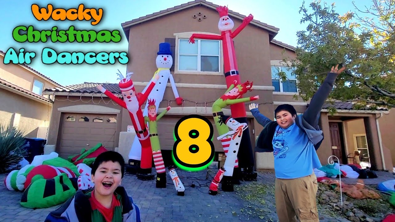 8 Christmas Wacky Air Dancers In All Sizes!