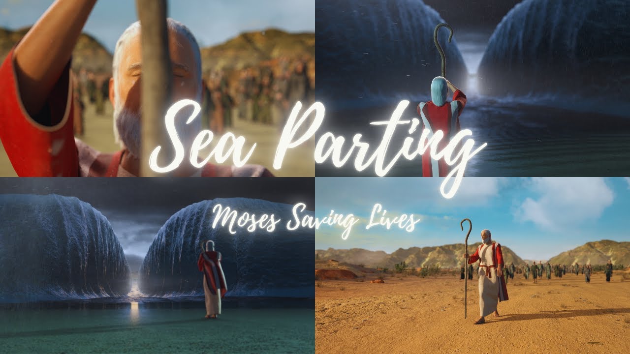 Mind-Blowing 3D Animation: Moses Parting the Red Sea and Saving Lives ...