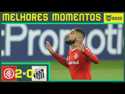 INTERNACIONAL 2 x 0 SANTOS - Melhores Momentos - Brasileirão 2020 (13/08)