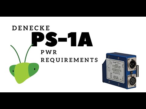 Power Requirements for the Denecke PS-a1 - What does the Red Light Mean?!