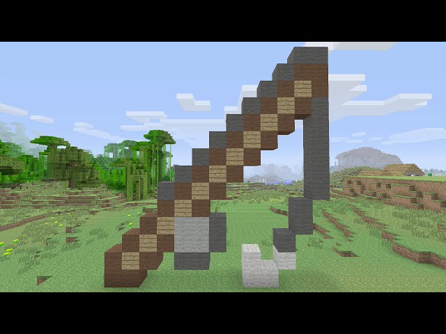 Minecraft Tutorials - Fishing Rod Pixel Art 