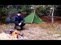 Обогрев палатки дедовским способом №3 Tent heating in the old-fashioned way #3