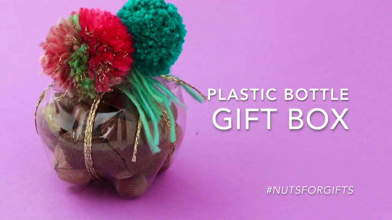 Nuts for Gifts DIY Recycled Craft Plastic Bottle Gift Box YouTube
