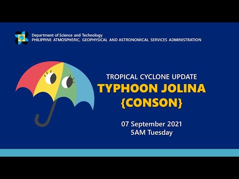 Press Briefing: Typhoon "#JOLINAPH" Tuesday, 5 AM September 7, 2021