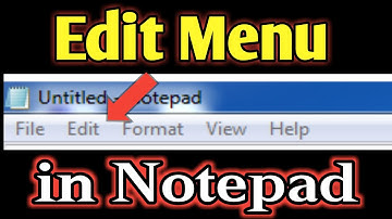 How to use edit menu of NOTEPAD ।। BY NITISH YADAV।।  part-2