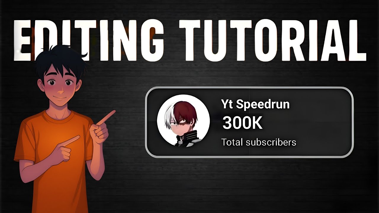 Yt Speedrun Editing tutorial full breakdown 